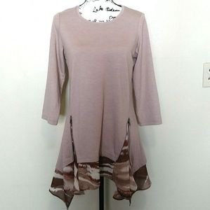 LOGO LOUNGE Classy Asymmetrical Cozy Fall Sweater